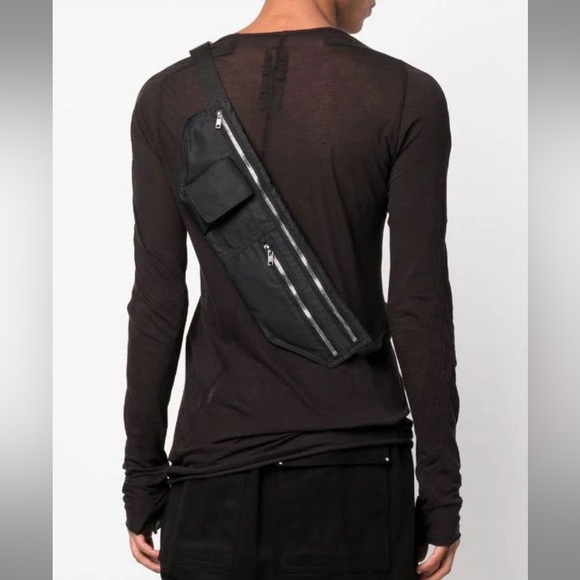 RICK OWENS DRKSHDW belt bag DA02B4427 black/ black NWT Unisex - Picture 13 of 14